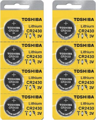 Toshiba CR2430 3 Volt Lithium Coin Battery (4 Batteries) in Saudi Arabia