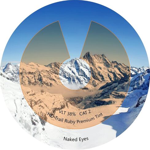 Performance Replacement Lenses Compatible with Oakley Half Jacket 2.0 XL - HD Trail Ruby in Saudi Arabia