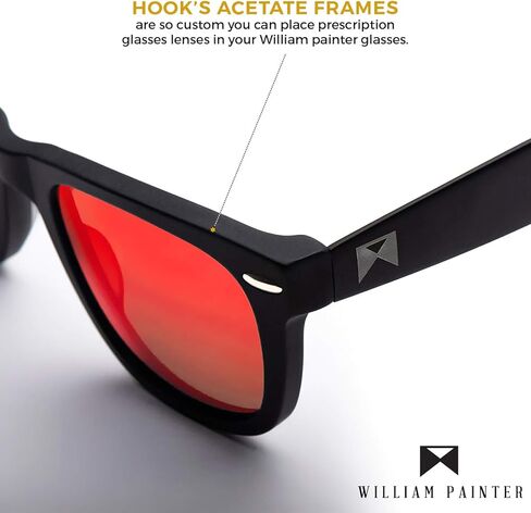 William Painter The Hook Titanium Polarized Classic Scratch Resistant, 100% UVA/UVB Ray Protection - Built-in Bottle Opener in Kuwait