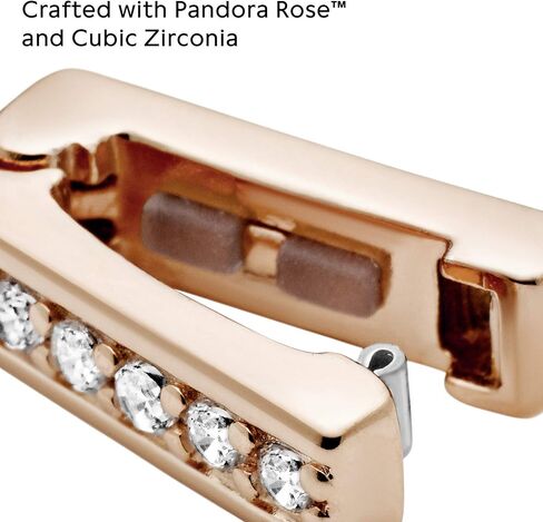 Pandora Reflexions Clip Charm Bracelet Charm Timeless Bracelets - Stunning Women's Jewelry - Gift for Women in Your Life - Made Rose & Cubic Zirconia, With Gift Box in Saudi Arabia