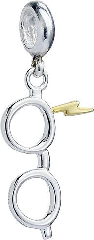 Harry Potter Sterling Silver Lightning Bolt and Glasses Slider Charm in Saudi Arabia