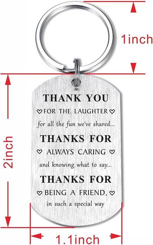 Friend Christmas Gifts for Women Men, Meaningful Friendship Keychain, Going Away Gift Ideas for Friends in Saudi Arabia