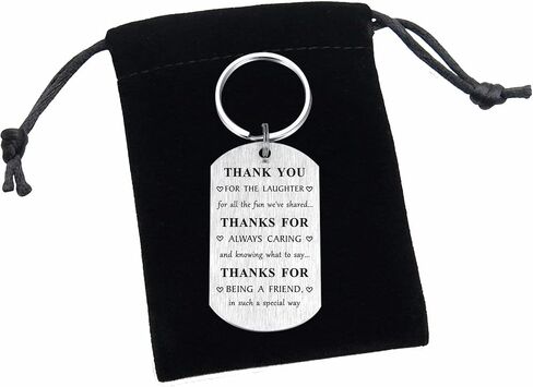 Friend Christmas Gifts for Women Men, Meaningful Friendship Keychain, Going Away Gift Ideas for Friends in Saudi Arabia