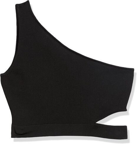 The Drop Women's Valentina Cropped One-Shoulder Cutout Sweater Top in Saudi Arabia