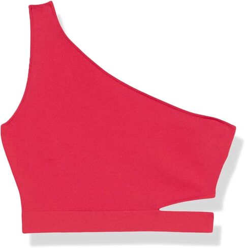 The Drop Women's Valentina Cropped One-Shoulder Cutout Sweater Top in Saudi Arabia