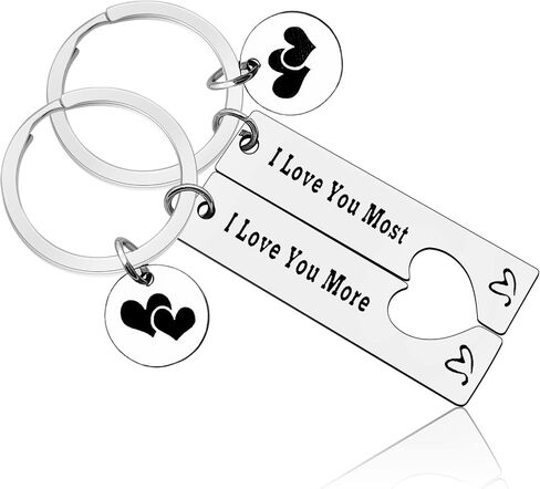 Anniversary Keychain Gift for Husband Wife Couple Keychain for Boyfriend Girlfriend Valentine Day Wedding Gifts for Him in Saudi Arabia