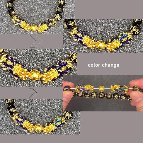 سوار فينغ شوي للنساء 10 ملم كريستال سوار بي شيو مانترا خرز جيد الحظ حماية in Kuwait