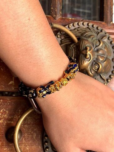 سوار فينغ شوي للنساء 10 ملم كريستال سوار بي شيو مانترا خرز جيد الحظ حماية in Kuwait