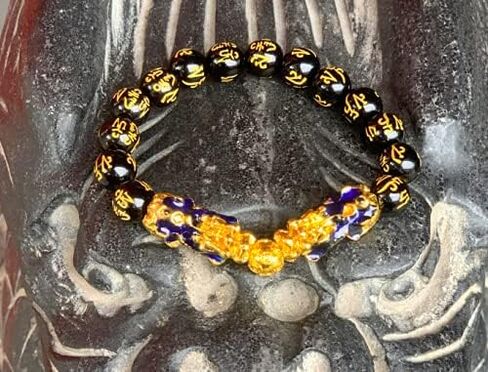 سوار فينغ شوي للنساء 10 ملم كريستال سوار بي شيو مانترا خرز جيد الحظ حماية in Kuwait