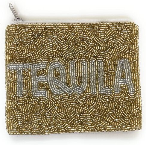 TEQUILA Coin Purse Pouch, Coin Purse Pouch, Beaded Coin Purse, Cute Coin Purse, Beaded Purse, Summer Coin Purse, Best Friend Gift, Pouches, Boho Bags, Wallets for Her, Gold Coin Purse in Saudi Arabia