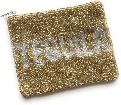 TEQUILA Coin Purse Pouch, Coin Purse Pouch, Beaded Coin Purse, Cute Coin Purse, Beaded Purse, Summer Coin Purse, Best Friend Gift, Pouches, Boho Bags, Wallets for Her, Gold Coin Purse in Saudi Arabia