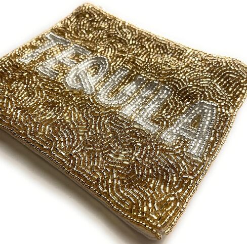 TEQUILA Coin Purse Pouch, Coin Purse Pouch, Beaded Coin Purse, Cute Coin Purse, Beaded Purse, Summer Coin Purse, Best Friend Gift, Pouches, Boho Bags, Wallets for Her, Gold Coin Purse in Saudi Arabia