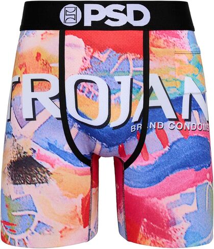 PSD Men's Trojan Nirvana Hp Boxer Briefs, Multi, L in Saudi Arabia