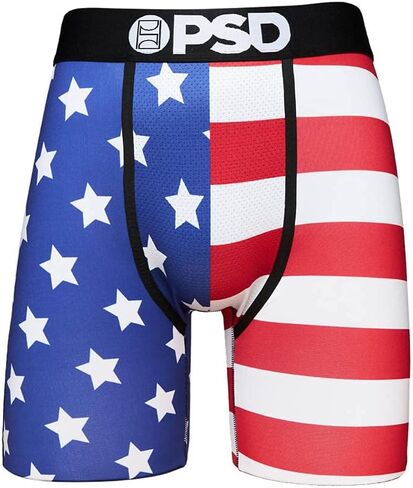 PSD Men's Split Flag Boxer Briefs, Multi, XL in Saudi Arabia