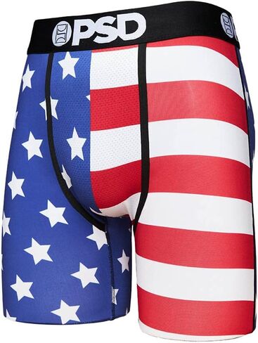 PSD Men's Split Flag Boxer Briefs, Multi, XL in Saudi Arabia