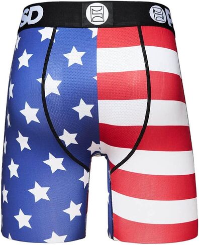PSD Men's Split Flag Boxer Briefs, Multi, XL in Saudi Arabia
