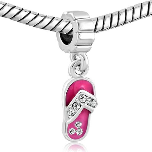 Pink Girls Charm Women Beads For Bracelets in Kuwait