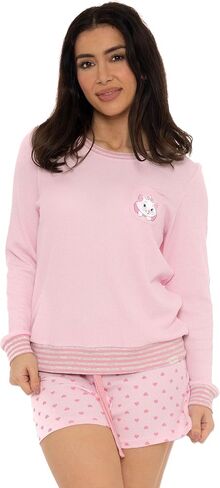 Wingwalker Womens Disney Aristocats Pajamas Ladies Marie Short Soft Waffle PJs in Saudi Arabia