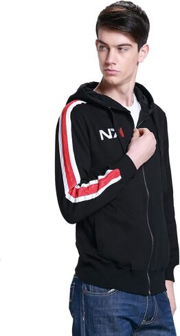 LILLIWEEN Mens Game Cosplay Hoodie N7 3D Jacket Pullover Hooded Sweatshirt in Kuwait
