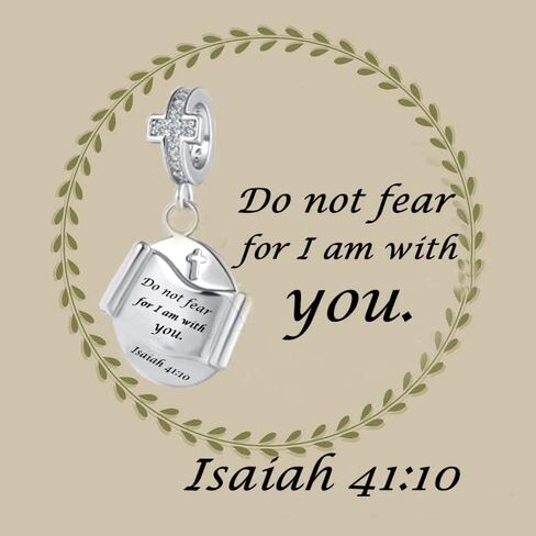 MZC Jewelry Religious Cross Charm Prayer Bible Christian Keep Faith Dangle Bead for Women Gril Pandora Bracelets in Saudi Arabia