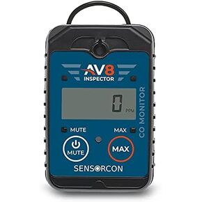 AV8 Inspector AV8-CO-01 Carbon Monoxide Monitor for Aviation