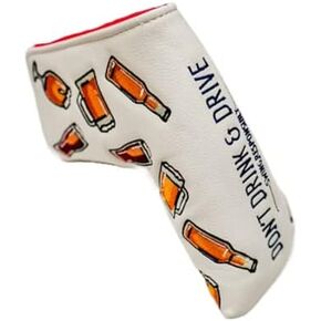 Funny Golf Putter Headcover for Blade Putter Cover Beer Golf Club Head Covers Putter Headcover Leather Golf Blade Putter Head Covers Magnetic Closure fits Taylormade Odyssey Scotty Cameron Ping