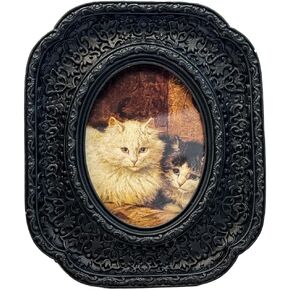 CISOO 3x3 Vintage Small Picture Frame, Antique Ornate Gold Square Photo Frame for Table Top and Wall Display, Decorative Floral Design Retro Home Decor, Photo Gallery Art