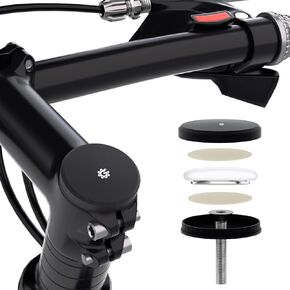 Bike Airtag Holder Mount Hidden - Anti Theft Bike GPS Tracker Airtag Holder, Waterproof Bike Stem Cap Mount Accessories with Headset Cap Size 1-1/8" & 1-1/4"/1.12"-1.25"