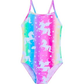 Girls Swimsuits Sports Bathing Suit One Piece Swimwear for Kids Summer Beach
