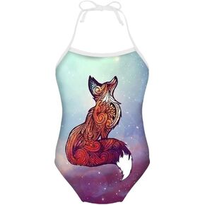 Girls One Pieces Swimsuit Cute Swimwear Bathing Suits Beach Sport Halter Swimwear