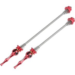 X AUTOHAUX 1 Pair Bike Bicycle Quick Release Axles Skewers Lever Front Rear Bike Axle Wheel Hub 140mm 180mm for MTB Moutain Road Bike Titanium Alloy