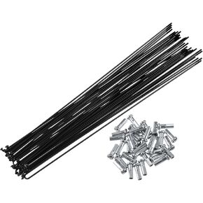 X AUTOHAUX 36 Pcs Bicycle Steel Spokes 14G Bike Spoke 266mm Length with Nipples for Most Bicycle