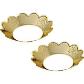 Luxshiny 2pcs X Accessories Insence Collar Office Holder Guard Covers Thickened Censer Inch Furnace Cover Catcher Decor Golden Spa Cm Vintage Meditation for Home Hood Buddha Ash Round