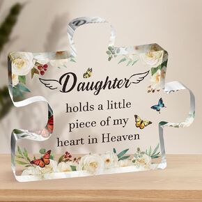 Memorial Gifts for Loss of Mom,Sympathy Gift Acrylic Puzzle Plaque,Loss of a Mother Sympathy Gifts,Remembrance Condolences Bereavement Gifts,Miss Mom Paperweight Gift