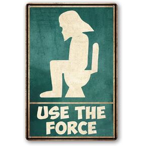 Funny Bathroom Metal Tin Signs Vintage You Must Flush Sign Cute Baby Bathroom Wall Decor Flush The Toilet Sign Kids Gifts For Boys Bedroom Room Home Office Classroom Decorations 12x 8 Inch
