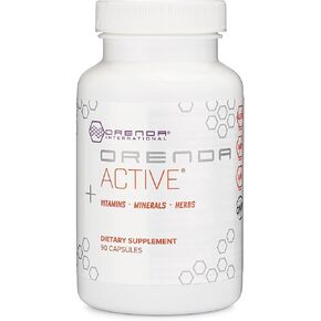 Orenda Active® - Infused with Prickly Pear, Asparagus Extracts, and a Potent Blend of Essential Nutrients, Energy Boost, Immune Support, and Glowing Skin. Proteins, Vitamin E, CoQ10, 90 Capsules