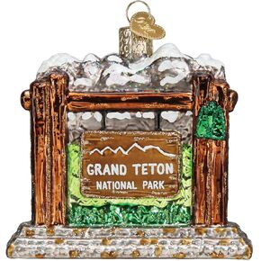 Old World Christmas Grand Teton National Park Glass Blown Ornaments for Christmas Tree
