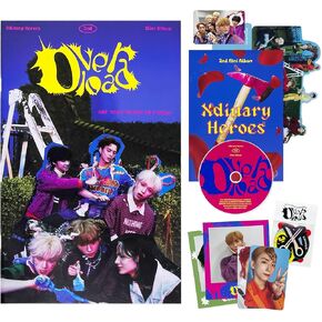 Xdinary-heroes - 2nd Mini Album [Overload] (D Ver.) Photobook + CD + Message Lyric Book + Photocard + Polaroid Photocard + Sticker + Group Photocard + Clear Stand + Poster + 2 Badges + 4 Photocards in Kuwait