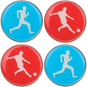 Referee Toss Coin, Double Side Flip Disc Picking Side Gear Decision Making Flipping Challenge Equipment Souvenir for Professional Soccer Football Volleyball Table Tennis Training Match Kids Adults