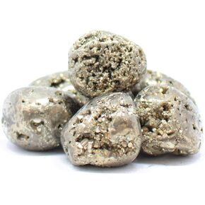 Pachamama Essentials Tumbled Pyrite from Peru - Fools Gold - Healing Stone - Reiki (3)