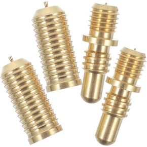 Kisangel 2 Sets Pool Cue Joint Pin Screws Billiard Joint Pin Connector Cue Tip Inserting Screws for Billiard Cue Hardware Supplies