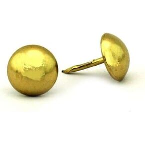 C.S. Osborne 100 Pcs 1/4" Brass Plated Nails #6920-BP Gold Decorative Tacks