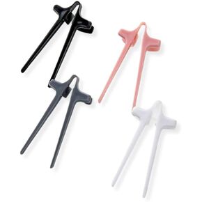 4pcs Finger Chopsticks for Snacking, Multicolor Reusable Gamer Chopsticks, Snack Tongs, Chip Grabber for The Ultimate Gaming Experience, Perfect Snack Chopsticks