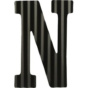 COLLECTIVE HOME - 12" Letters for Wall Decor, Decorative Corrugated Black Letters, Monogram Hanging Wall Art, Hanging Alphabet Signs for Office Bedroom Living Room Kitchen (&)