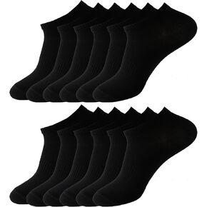 Ankle Athletic Running Socks Soft Thin Low Cut Short Tab Socks for Men and Women 6 Pair
