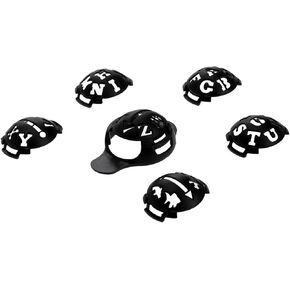 6 in 1 Golf Ball Line Marker, Golf Ball Scribe Liner Drawer Template Drawing Alignment Tool Letter Pattern with Marker Base