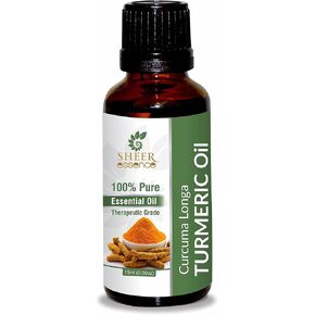 Turmeric Oil -(Curcuma Longa)- Essential Oil 100% Pure Natural Undiluted Uncut Therapeutic Grade Oil 0.16 Fl.OZ