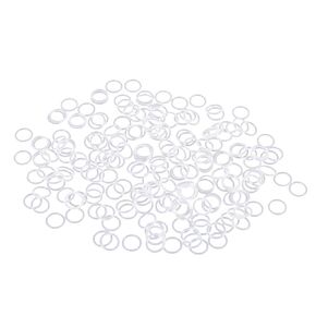 X AUTOHAUX Silicone O-Rings, 8mm OD 6mm ID 1mm Width VMQ Seal Gasket for Compressor Valves Pipe Repair, White, Pack of 200
