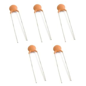 Fielect 40Pcs Ceramic Capacitor Kit 50V 560PF Disc Capacitors for DIY Electronic Circuit, Color Random