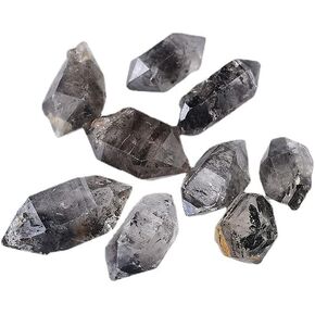 5PCS Herkimer Diamond Crystal Healing Raw Stones Double Point Crystal (M 1.2-2.5cm)